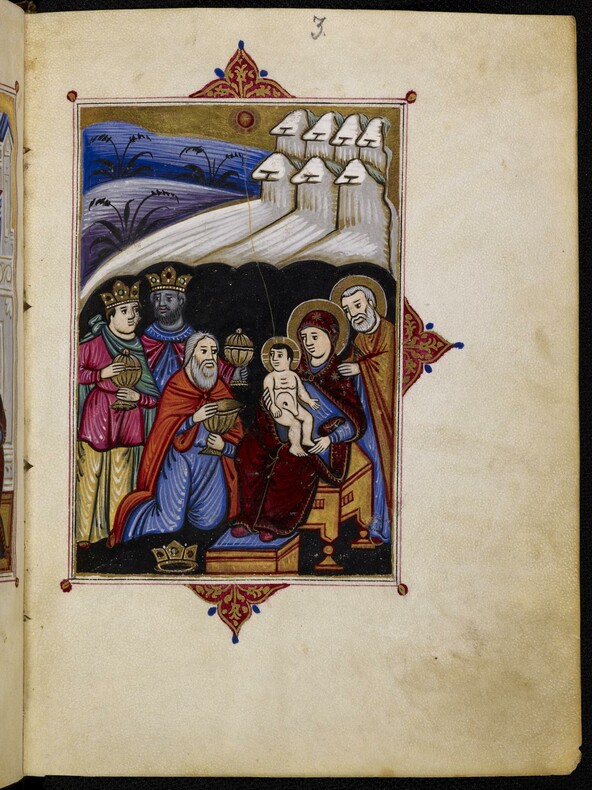 Ms. or. oct. 3690, S. 3, Adoration of the kings