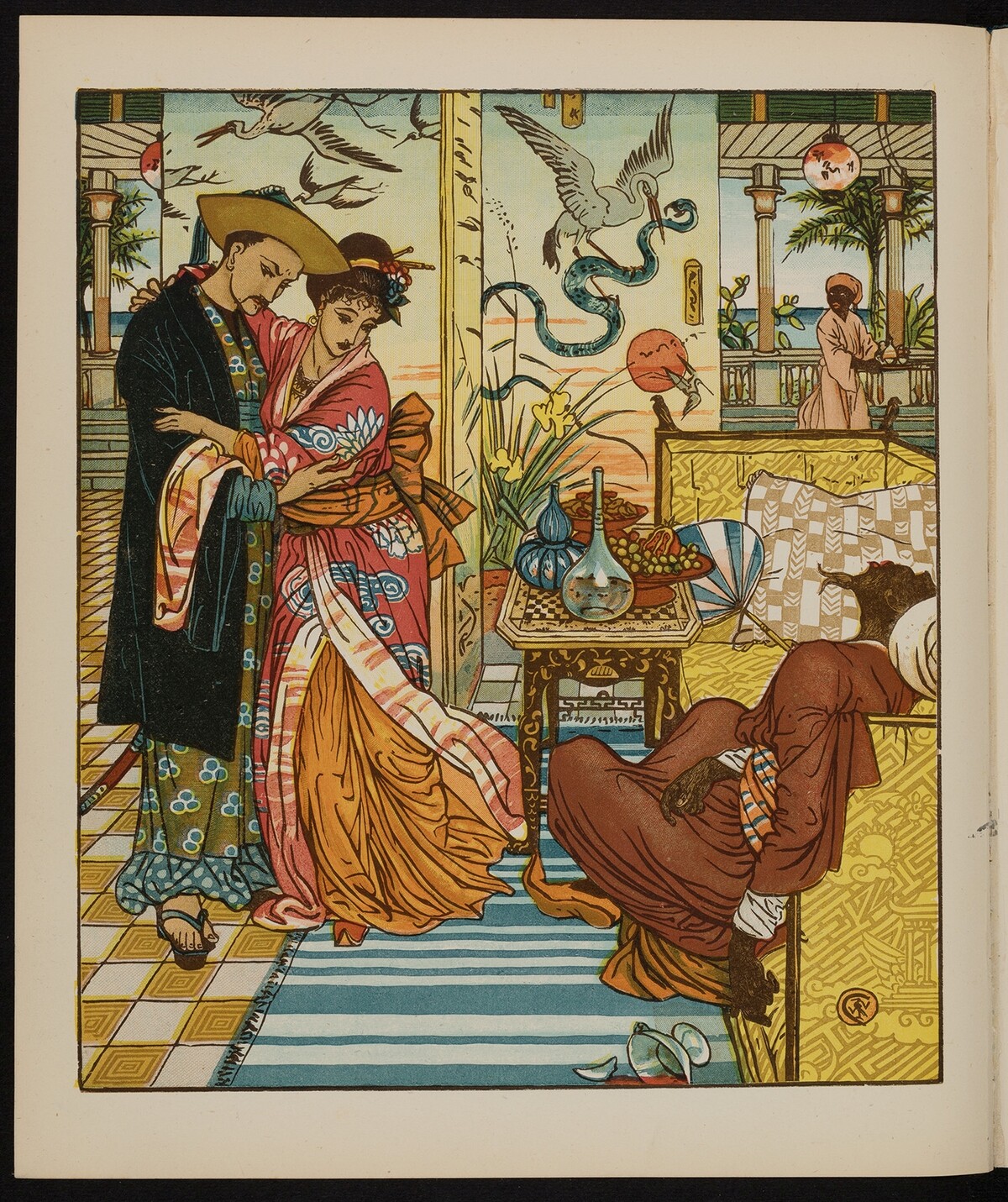Illustration aus Walter Crane, Aladdin's Picture Book, London 1876