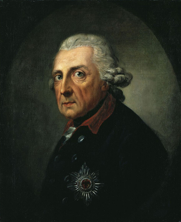 Friedrich der Große, Gemälde von Anton Graff (1781) © bpk | Stiftung Preußische Schlösser und Gärten | Jörg P. Anders
