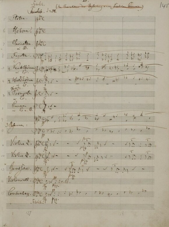 Robert Schumann: Sinfonie Nr. 3 ("Rheinische"), Mus.ms.autogr. Schumann, R. 12, S. 145