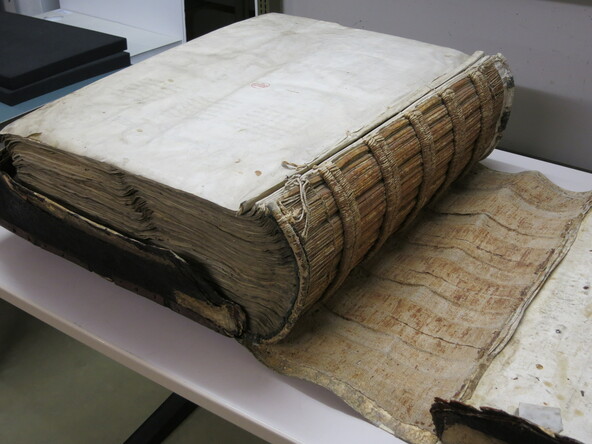 Bibel Erfurt 1 (Ms. or. fol. 1210), restoration, body of the book