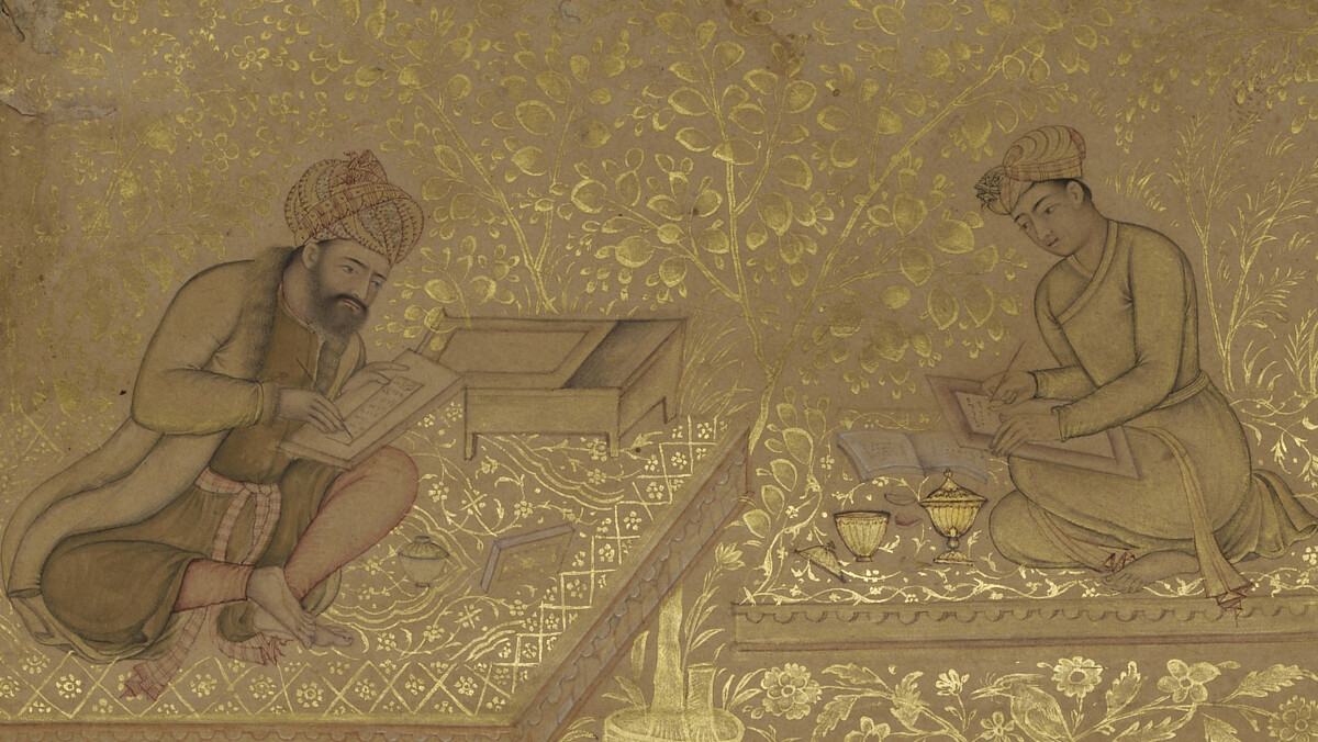 Libri picturati A 117 - Jahāngīr-Album. um 1600 - Zwei Schreibende