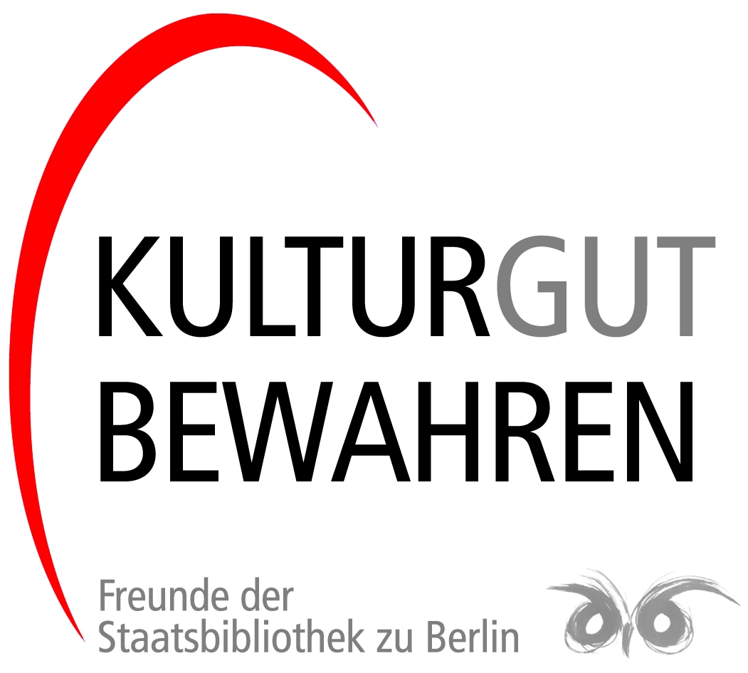 Logo der Dachkampagne Kulturgut Bewahren der Freunde der Staatsbibliothek