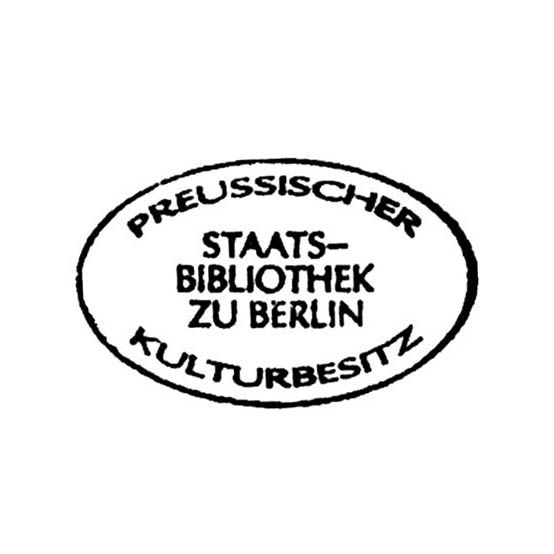 Staatsbibliothek zu Berlin Stiftung Preußischer Kulturbesitz, Besitzstempel  ab 1992