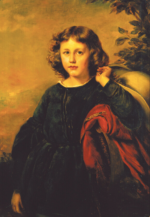 Carl Mendelssohn Bartholdy im Alter von 7 Jahren. Porträt von Eduard Magnus, 1845 (Mendelssohn-Gesellschaft e.V.; olim MA Depos. MG 142)