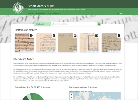 Portal Schott-Archiv digital
