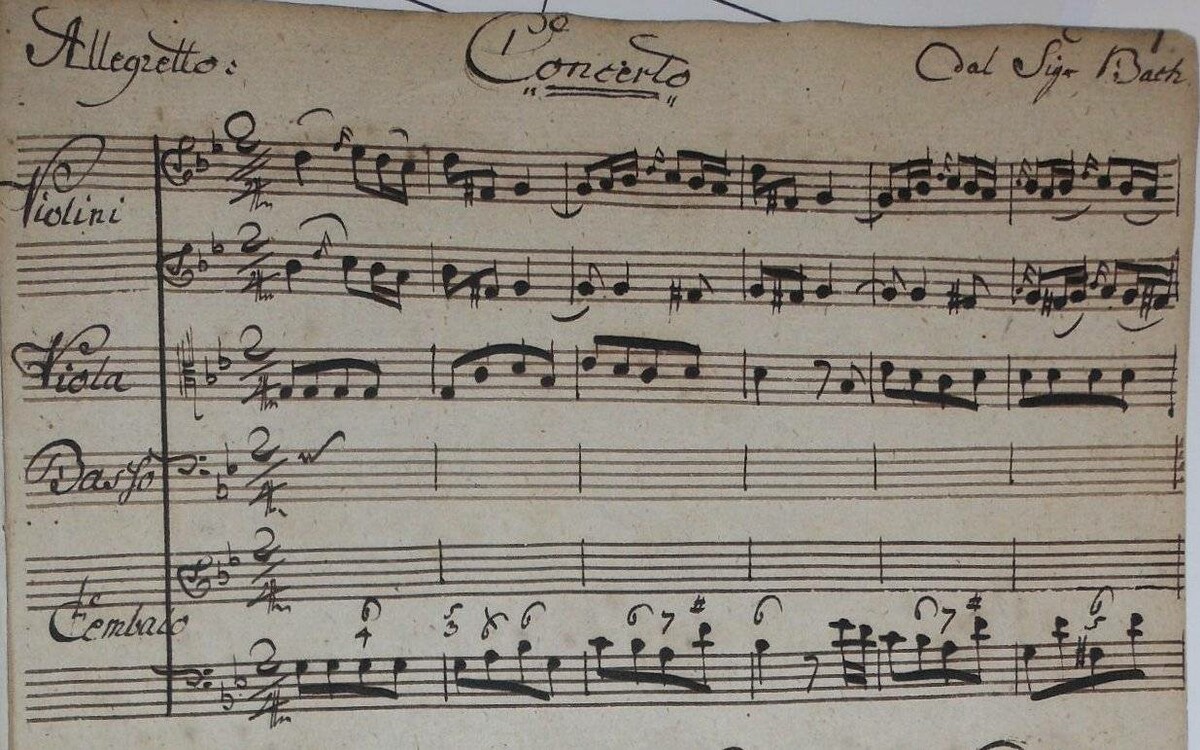 Am.B 95, p. 1 (Carl Philipp Emanuel Bach, Konzert Wq 32): Kopist C. H. Graun IV (Blechschmidt) = Palestrina IV (Blechschmidt) = Anon. 320 (Bach-Institut Göttingen)