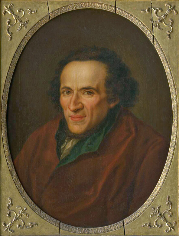 Moses Mendelssohn. Porträt von Johann Christoph Frisch, um 1783 (MA Nachl. 22/C,5) 