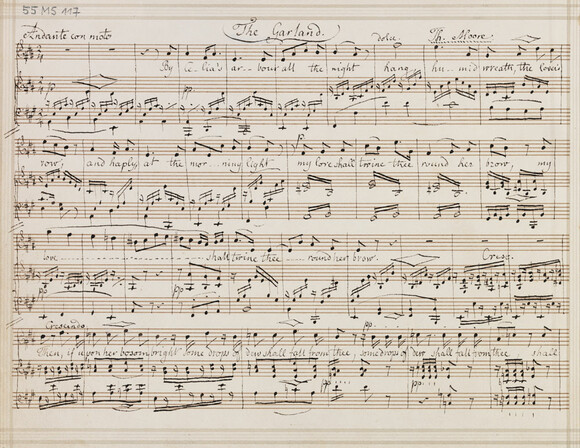 Felix Mendelssohn Bartholdy, The Garland, Autographe Reinschrift, Mai 1829 (55 MS 117)
