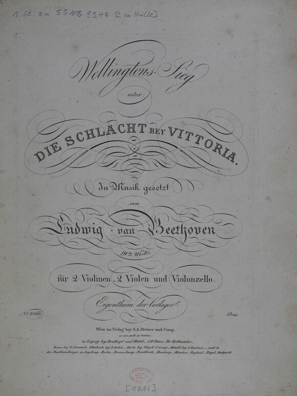 Ludwig van Beethoven: Wellingtons Sieg oder die Schlacht bei Vittoria op. 91