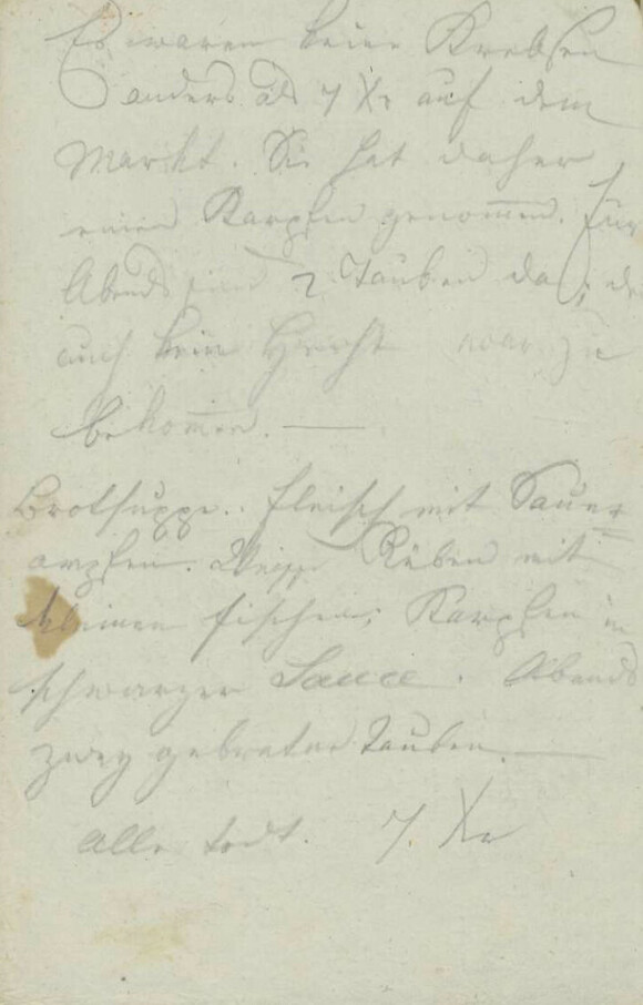Seite aus einem Konversationsheft Beethovens vom Oktober 1824 (Mus.ms.autogr. Beethoven, L. v. 51,74)