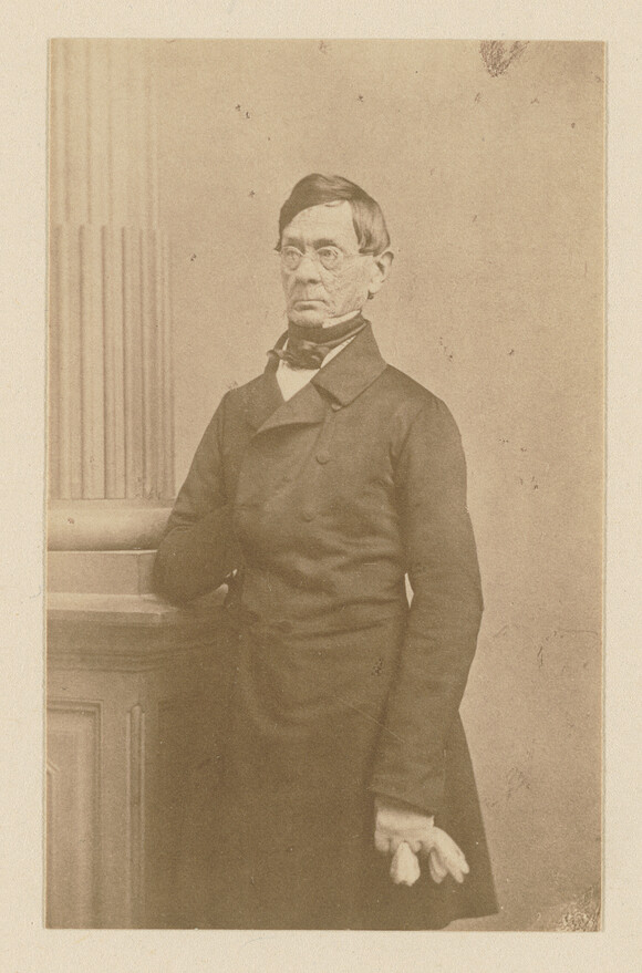 Anton Schindler (1795-1864), anonyme Fotografie, um 1850, Ausschnitt