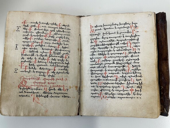 Minutoli 273, armenische Sammelhandschrift, 1614, hier: Übersetzung der persischen Wörter aus der Geschichte der Vardanier von Eghishe