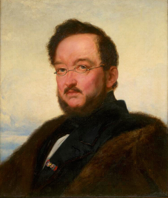 Wilhelm Hensel. Porträt von Julius Schrader, um 1855 (MA BA 441) 