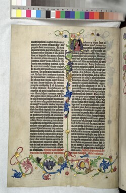 Gutenberg-Bibel Beginn-Matthaeus-Evangelium 1454-1455 a