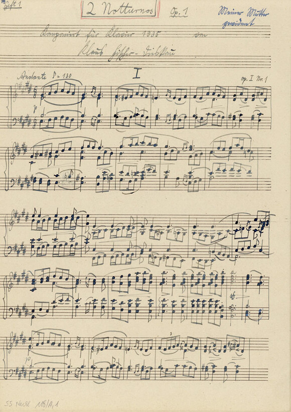 Klaus Fischer-Dieskau: Notturno E-Dur, op. 1,1 (55 Nachl 118/A,1)