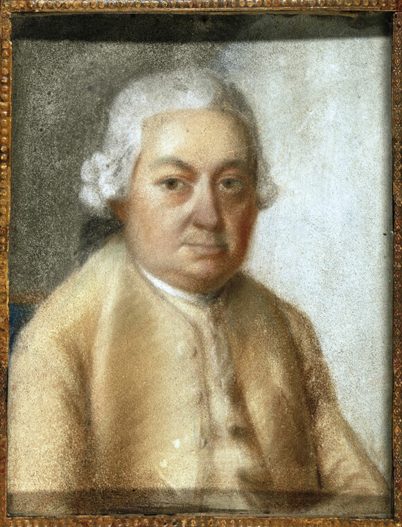 Carl Philipp Emanuel Bach, Pastell von Johann Philipp Bach, 1733 (Mus. P. Bach, K.Ph.E. I,I)