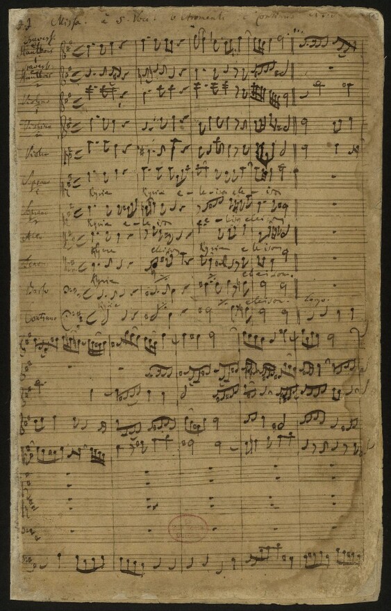 Johann Sebastian Bach: h-Moll-Messe [BWV 232], Leipzig 1733 Teil I, 1748-49 Teil II bis IV (Mus. ms. Bach P 180)