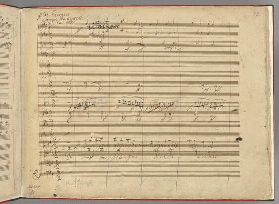 "Seid umschlungen, Millionen" aus dem 4. Satz der 9. Sinfonie op. 125 (Mus.ms.autogr. Beethoven Artaria 204 (3a))