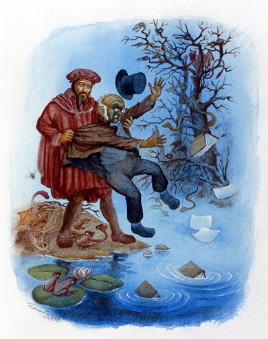 Die Brautwahl Die Brautwahl - Aquarell von Steffen Faust