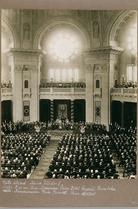 Eröffnung im Kuppellesesaal, 1914