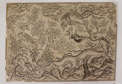 Drache-im-Kampf-mit-Simurghs Diez A fol 73 58-2-klein