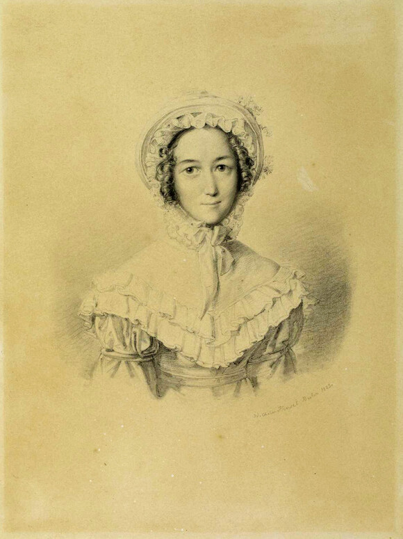 Lea Mendelssohn Bartholdy. Porträtzeichnung von Wilhelm Hensel (MA BA 2)   