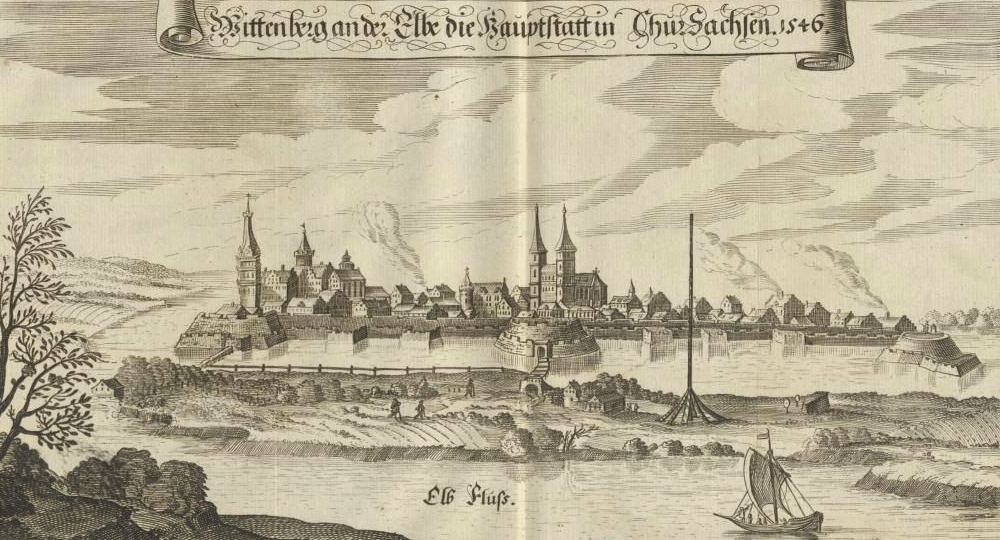 Hortleder - Deutsches Staatsrecht - Ansicht Wittenberg. 1645. VD17 1-018874Q