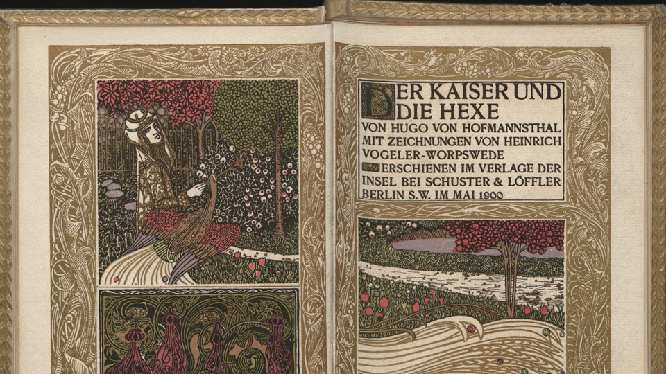 Der Kaiser und die Hexe von Hugo von Hofmannsthal. Mit Zeichnungen von Heinrich Vogeler. Berlin 1900