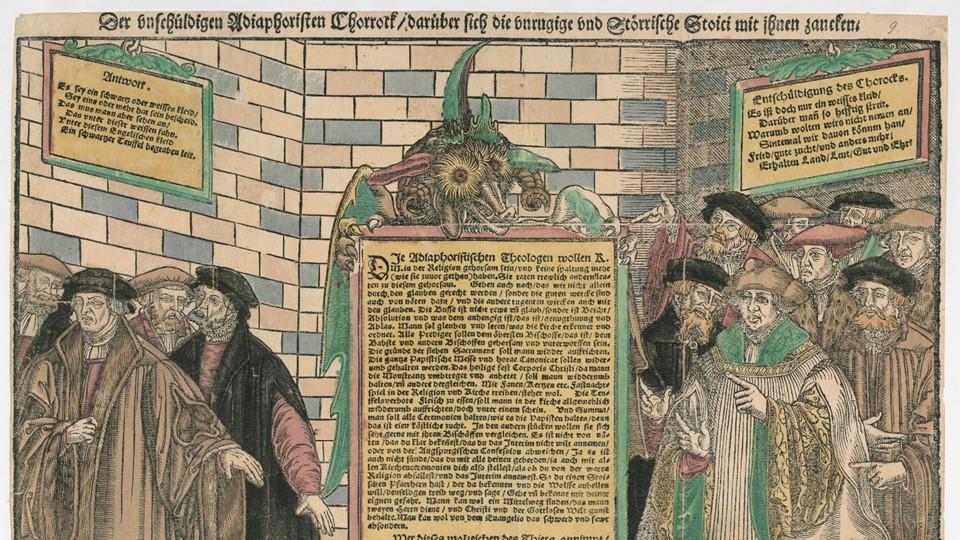 Der unschüldigen Adiaphoristen Chorrock, darüber sich die unrugige und Störrische Stoici mit jhnen zancken. Magdeburg ca. 1550
