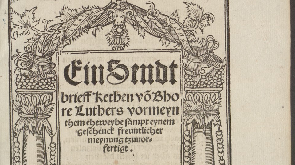 Ein Sendt||brieff Kethen võ Bho||re Luthers vormeyn||them eheweybe… Leipzig 1528
