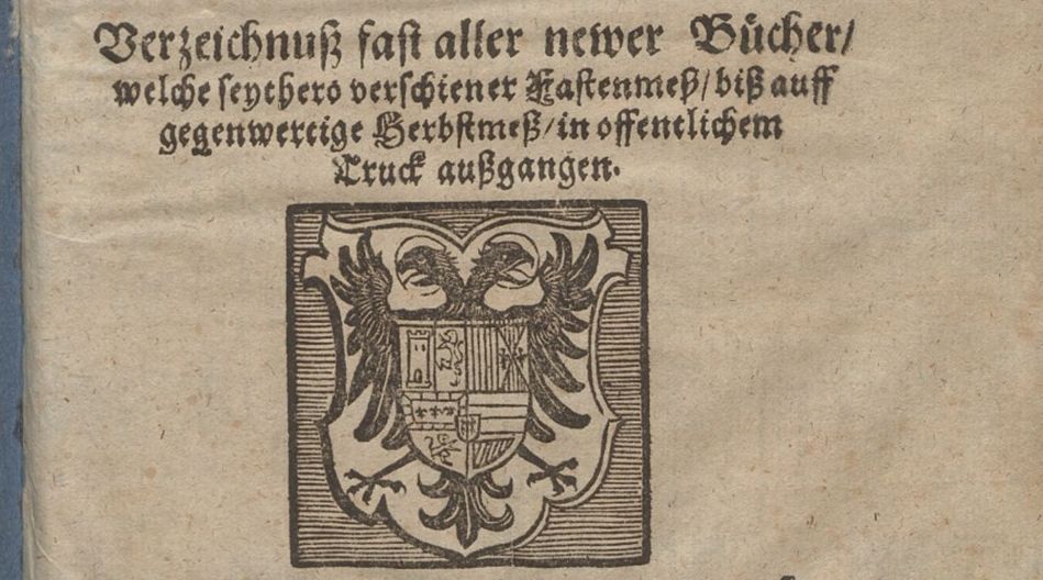 Catalogus Novus Nundinarum Autumnalium Francofurti Ad Moenum An. MDC.XXII. Augspurg 1622