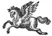 Pegasus als Holzschnitt-Titelvignette in VD17 23:235293L