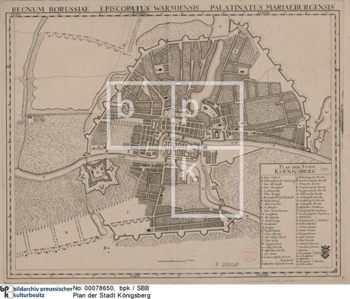 Stadtplan Königsberg
