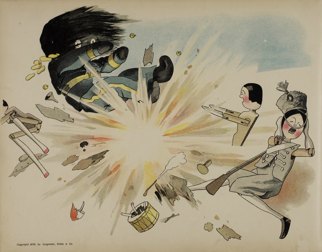 Illustration aus: Florence K. Upton; Bertha Upton: The Golliwogg in War!