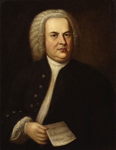 Bild zeigt: Johann Sebastian Bach, Gemälde / Öl auf Leinwand (Replik) nach E. G. Haussmann, bpk / Nationalgalerie, SMB