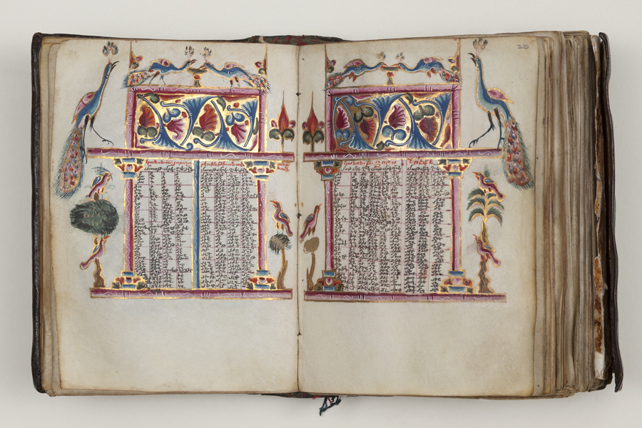 Armenisches Evangeliar. - Hs. or. 15777. - Evangelienkonkordanz (Kanontafeln)